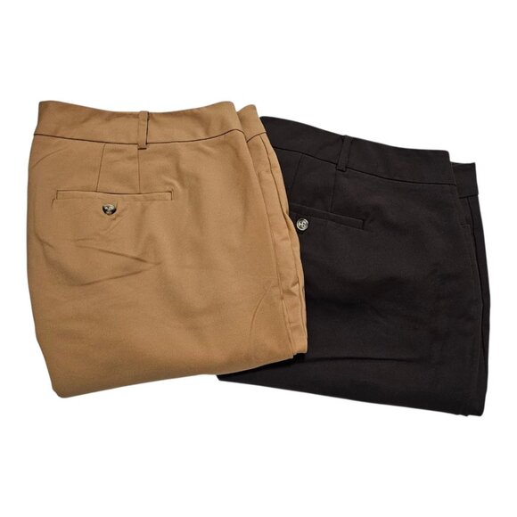 Eloquii Pants Size 22L Brown Tan Neutral BUNDLE - Picture 1 of 11